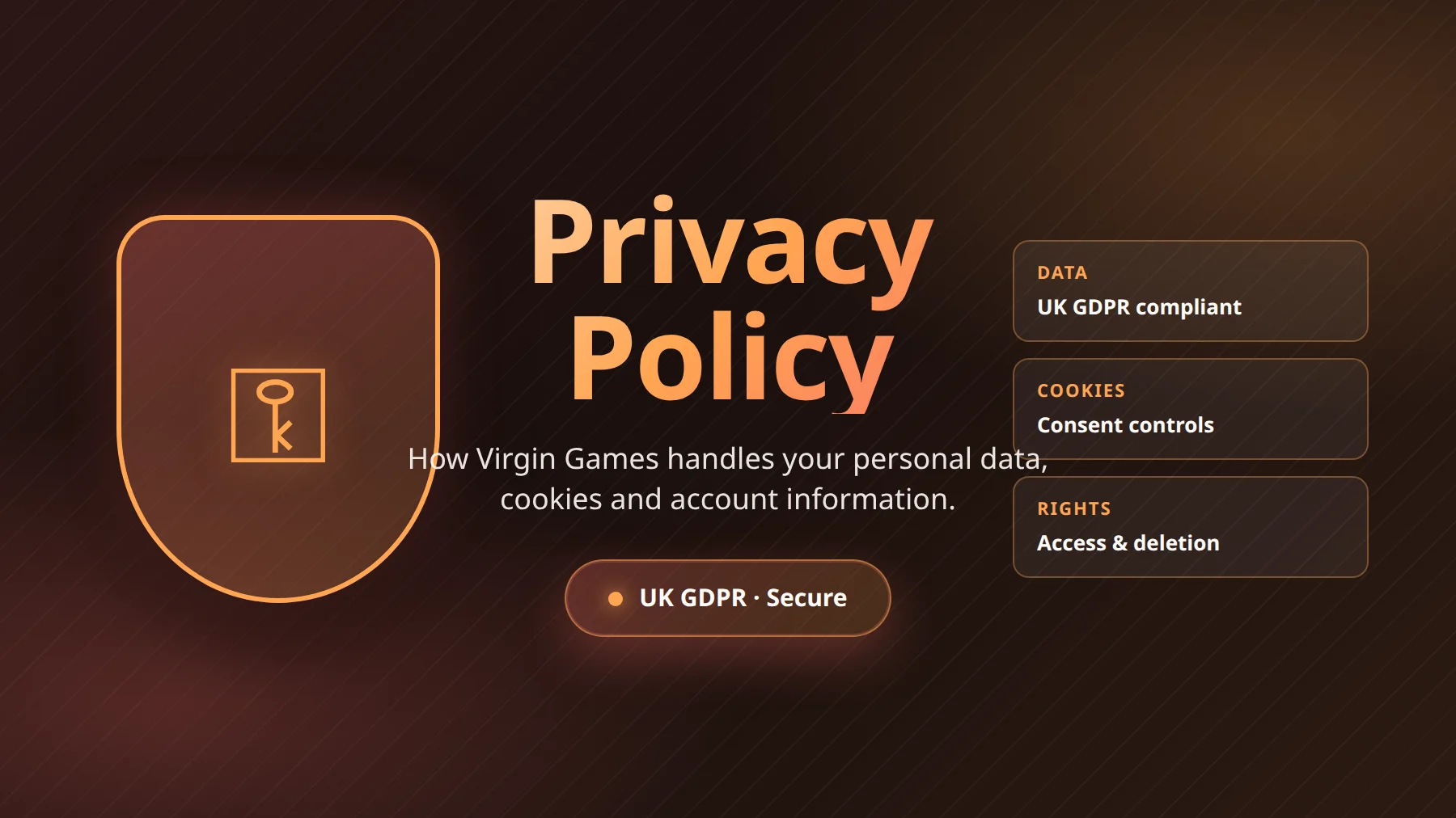 Virgin Games Casino privacy and data protection overview for UK players